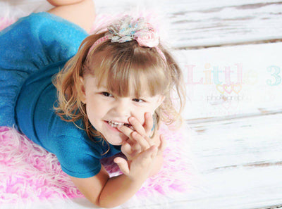 Frosted Hot Pink Mongolian Faux Fur Photography Prop Rug Newborn Baby Toddler - Beautiful Photo Props