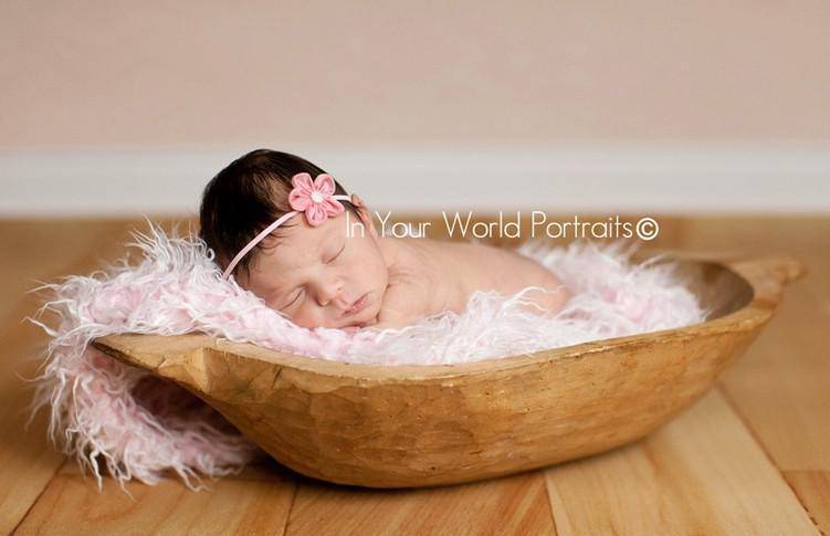 Frosted Light Pink Mongolian Faux Fur Rug Photography Prop Newborn Baby Toddler - Beautiful Photo Props