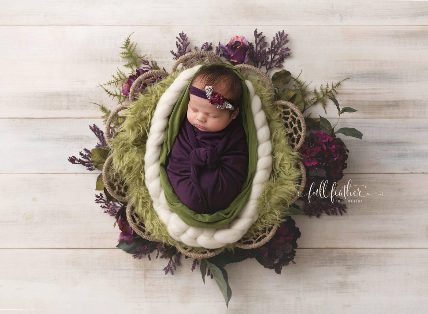 Olive Green Mongolian Faux Fur Photography Prop Rug Newborn Baby - Beautiful Photo Props
