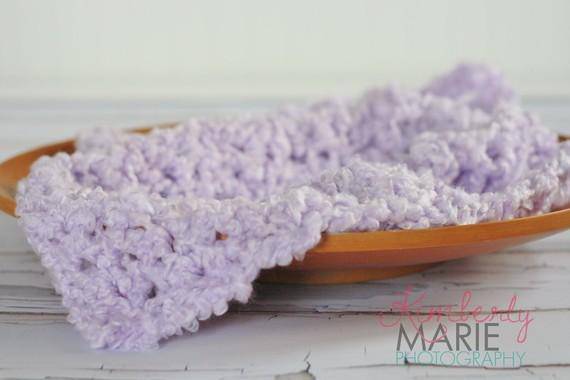 Lavender Cloud Baby Blanket - Beautiful Photo Props