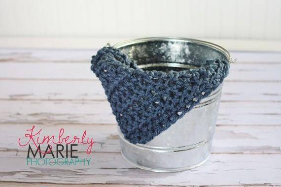 Denim Blue Baby Blanket - Beautiful Photo Props