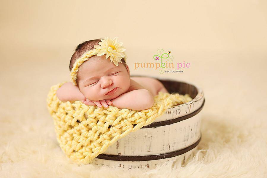 Butter Yellow Baby Blanket - Beautiful Photo Props