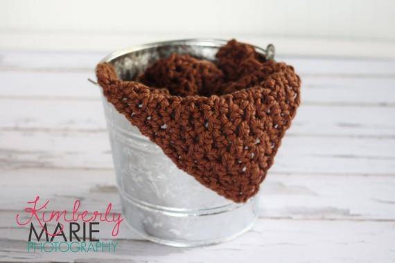 Brown Cocoa Baby Blanket - Beautiful Photo Props