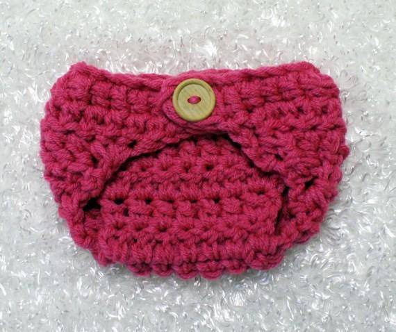 Newborn Baby Hot Pink Diaper Cover - Beautiful Photo Props