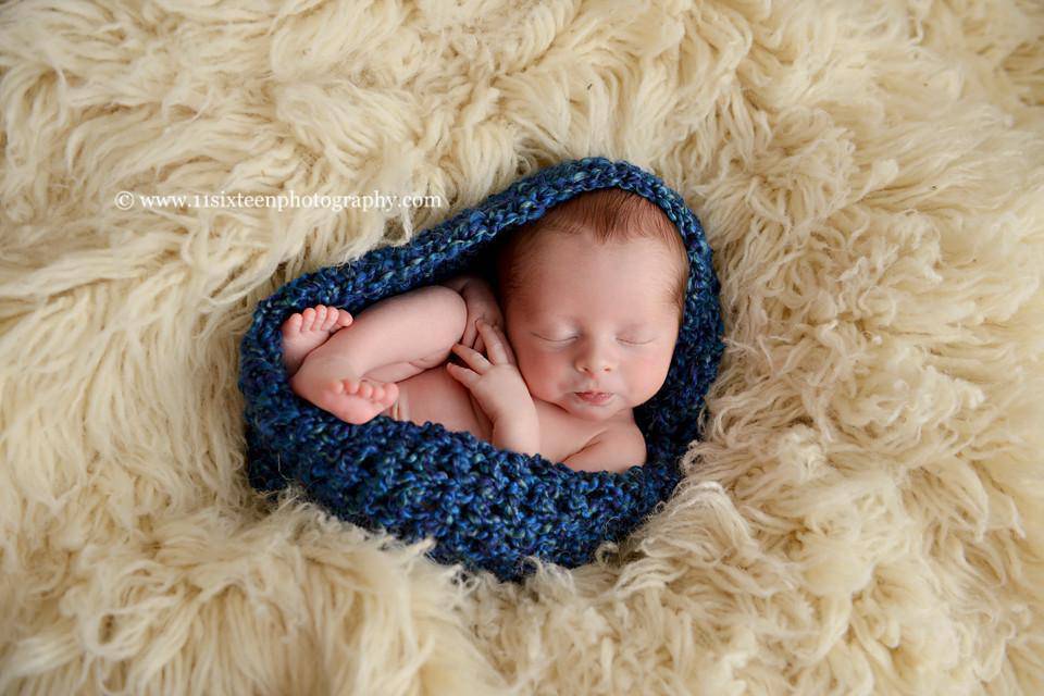 Midnight Blue Baby Bowl Newborn Egg - Beautiful Photo Props