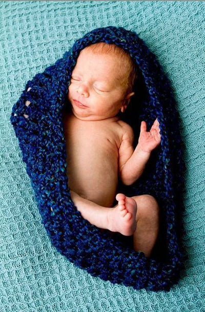 Midnight Blue Baby Bowl Newborn Egg - Beautiful Photo Props
