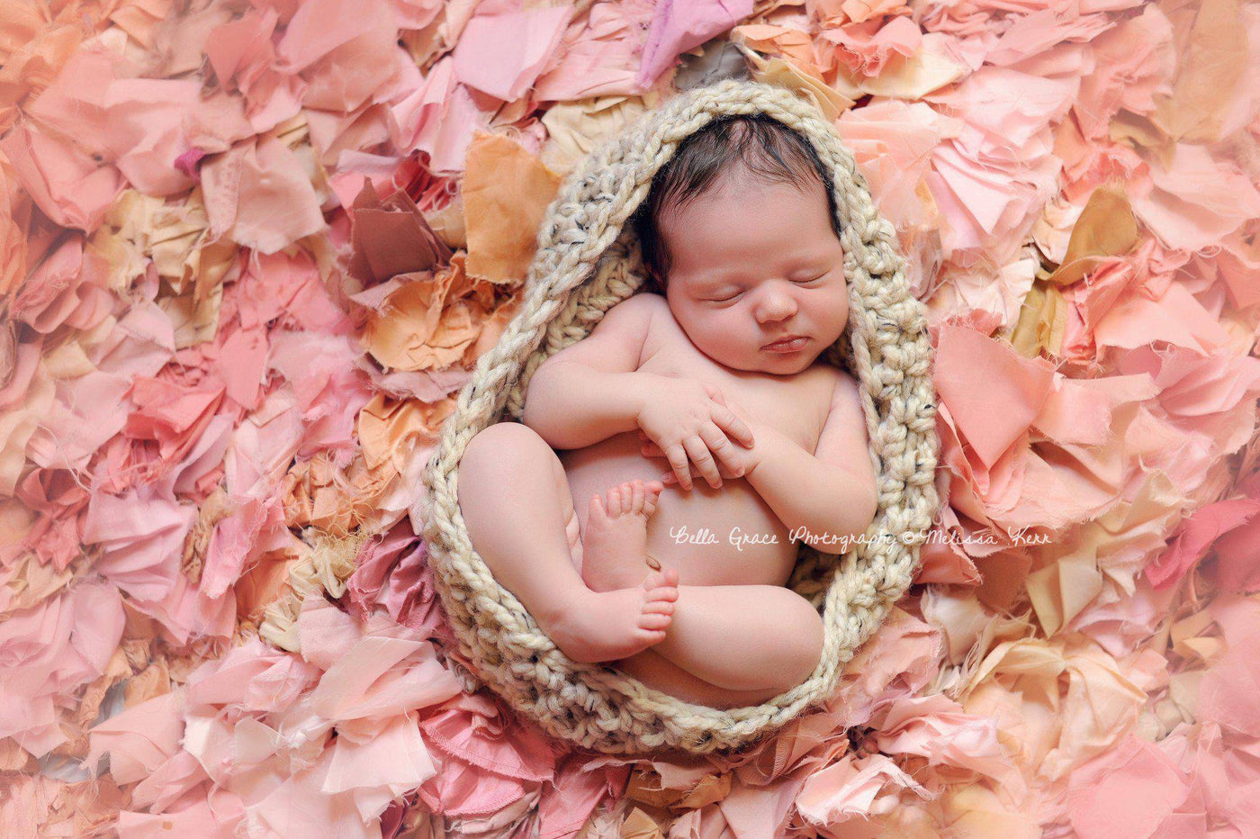 Chunky Oatmeal Baby Bowl Newborn Egg - Beautiful Photo Props
