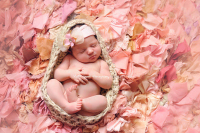 Chunky Oatmeal Baby Bowl Newborn Egg - Beautiful Photo Props