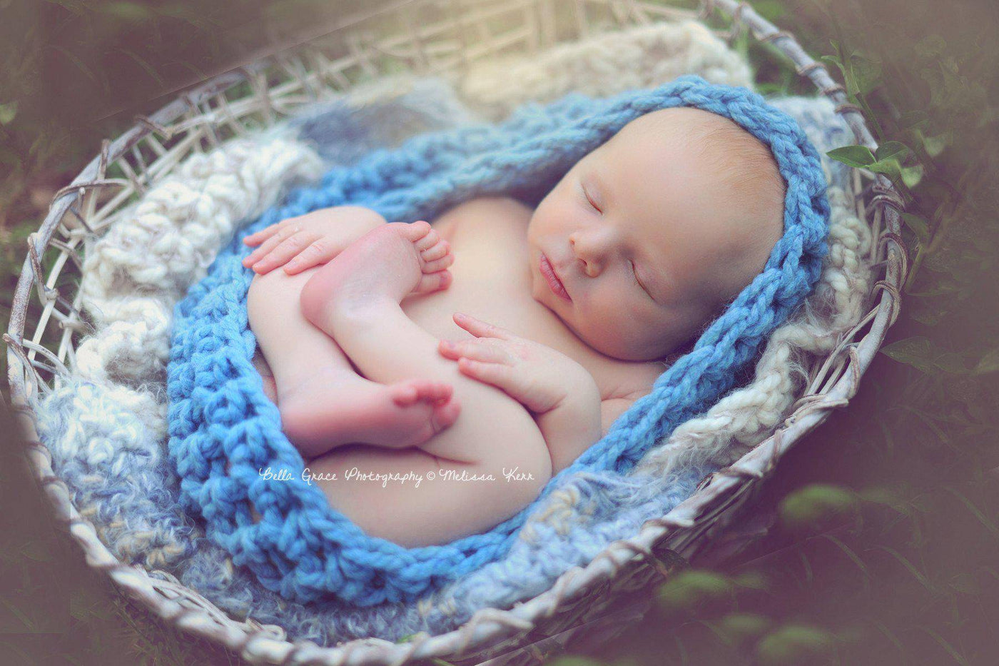 Chunky Baby Bowl Newborn Egg Sky Blue - Beautiful Photo Props