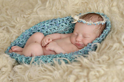 Robin Egg Blue Newborn Baby Bowl - Beautiful Photo Props