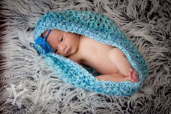 Robin Egg Blue Newborn Baby Bowl - Beautiful Photo Props