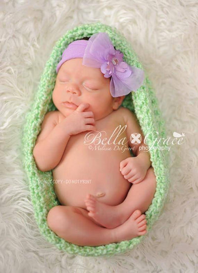 Spring Green Baby Bowl Newborn Egg - Beautiful Photo Props