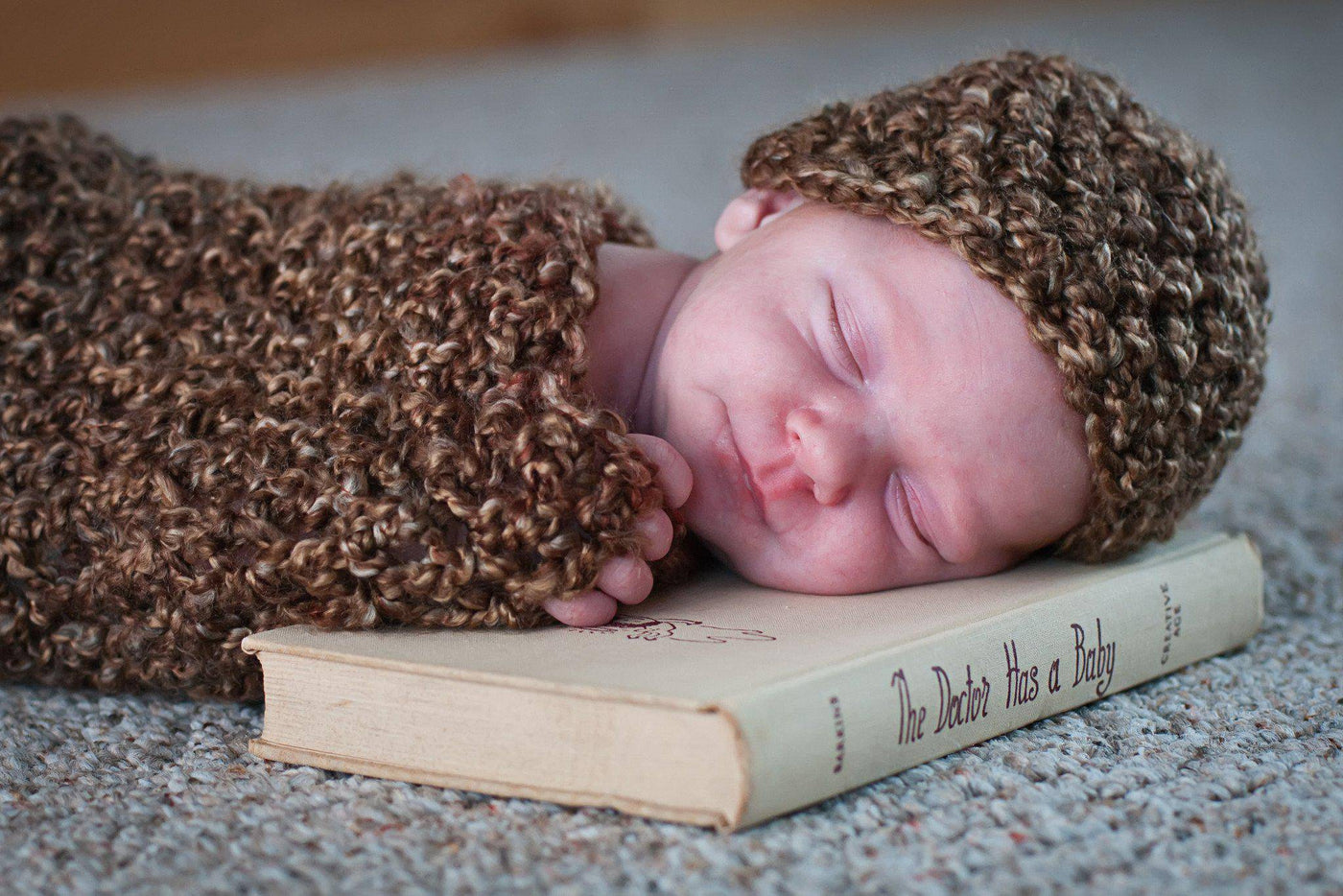 Brown Sugar Baby Cocoon And Hat Set - Beautiful Photo Props