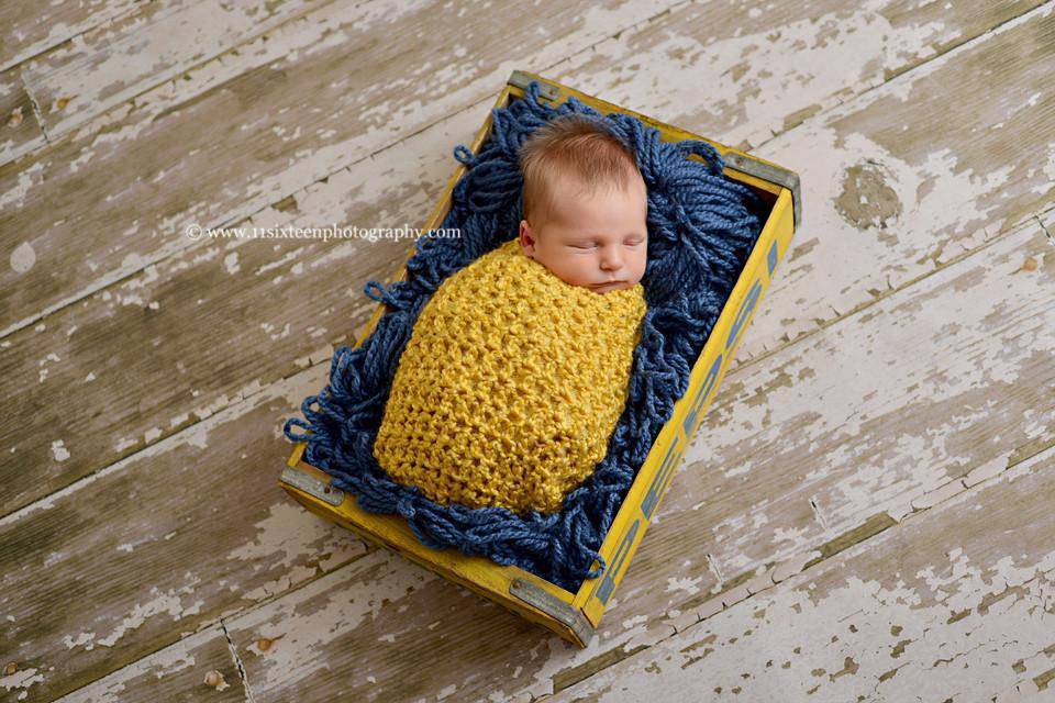 Sunflower Yellow Newborn Cocoon - Beautiful Photo Props