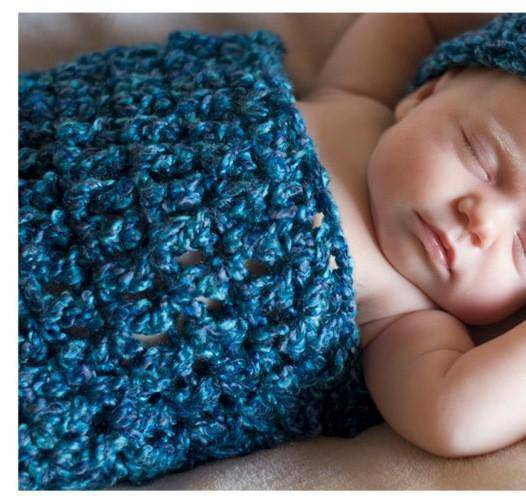 Blue Shades Newborn Cocoon Hat Set - Beautiful Photo Props