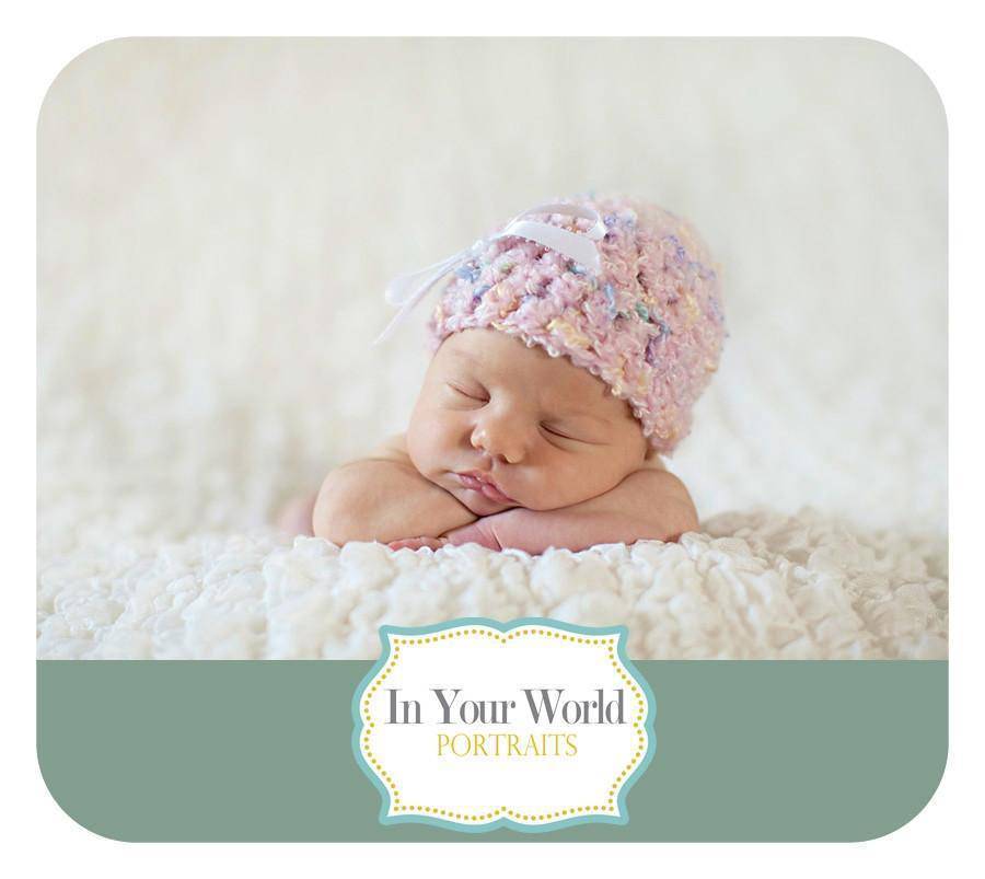 Newborn Baby Hat Soft Pink Confetti - Beautiful Photo Props