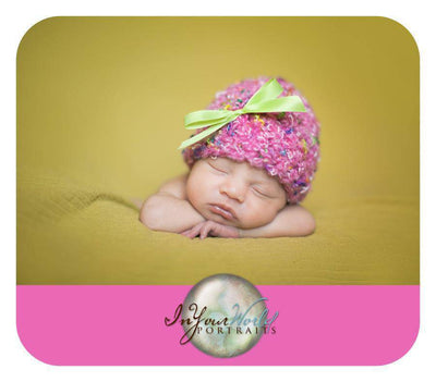Newborn Baby Hat in Bright Pink Confetti - Beautiful Photo Props