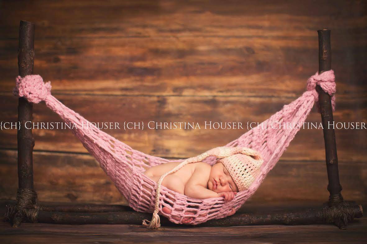 Pink Newborn Hanging Hammock Pod - Beautiful Photo Props
