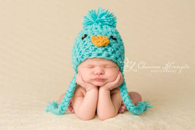 Baby Chick Peep Hat Aqua - Beautiful Photo Props