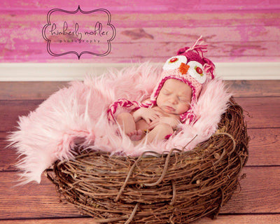 Wood Branch Newborn Owl Bird Nest Newborn Photography Prop Infant - Beautiful Photo Props