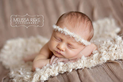 Angora Cream Simple Halo Headband - Beautiful Photo Props