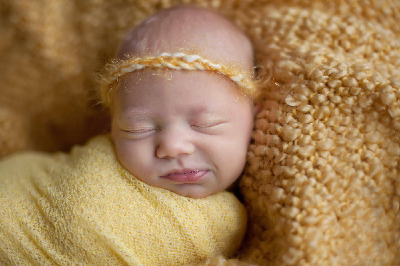 Gold and Cream Simple Halo Headband - Beautiful Photo Props