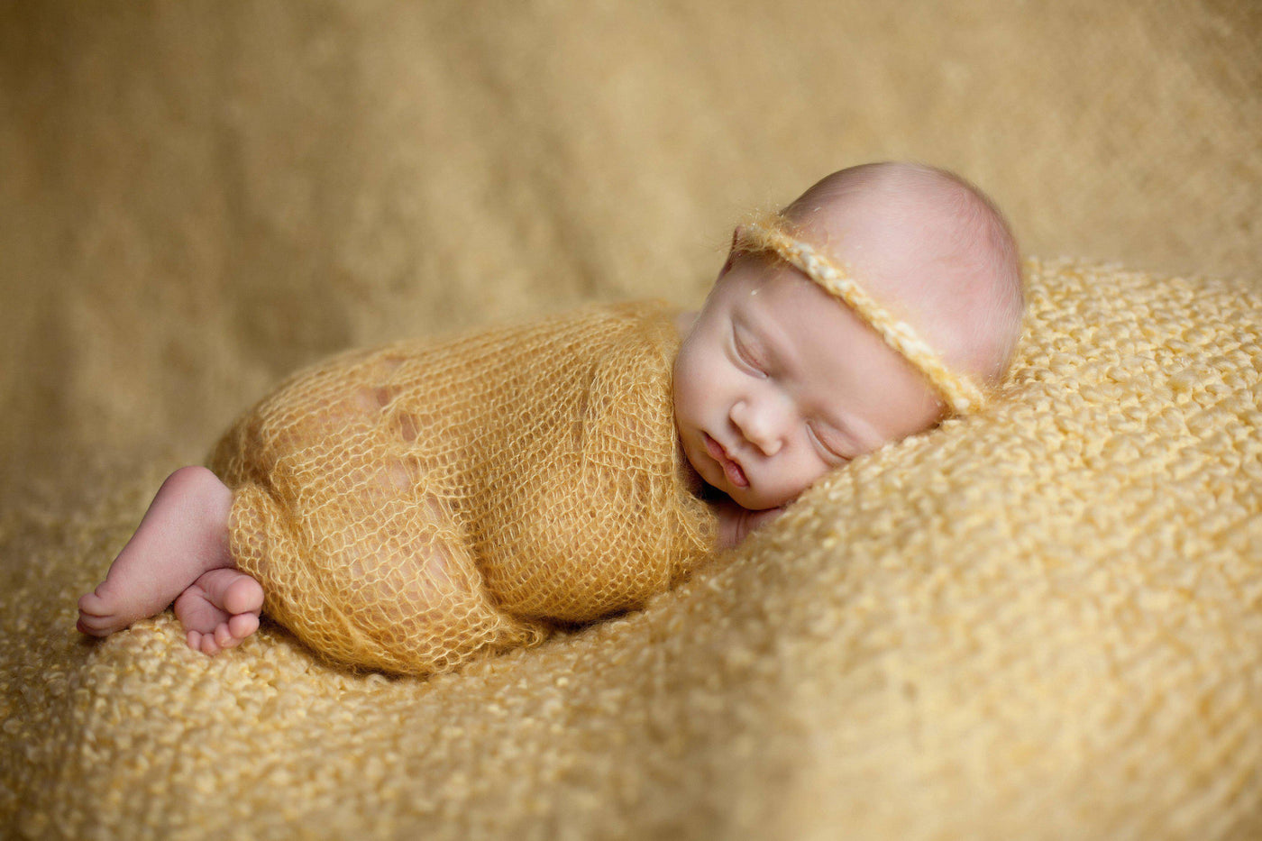 Gold and Cream Simple Halo Headband - Beautiful Photo Props