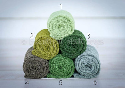 Stretch Knit Wraps Forest Tones - Beautiful Photo Props