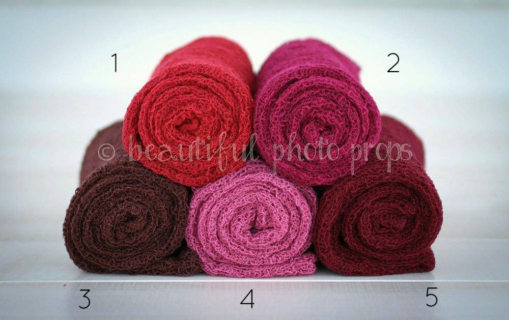 Stretch Knit Wraps Jewel Tones - Beautiful Photo Props