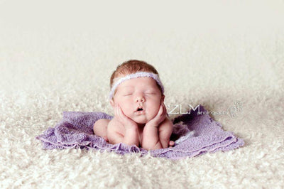 Stretch Knit Wraps Purple Tones - Beautiful Photo Props