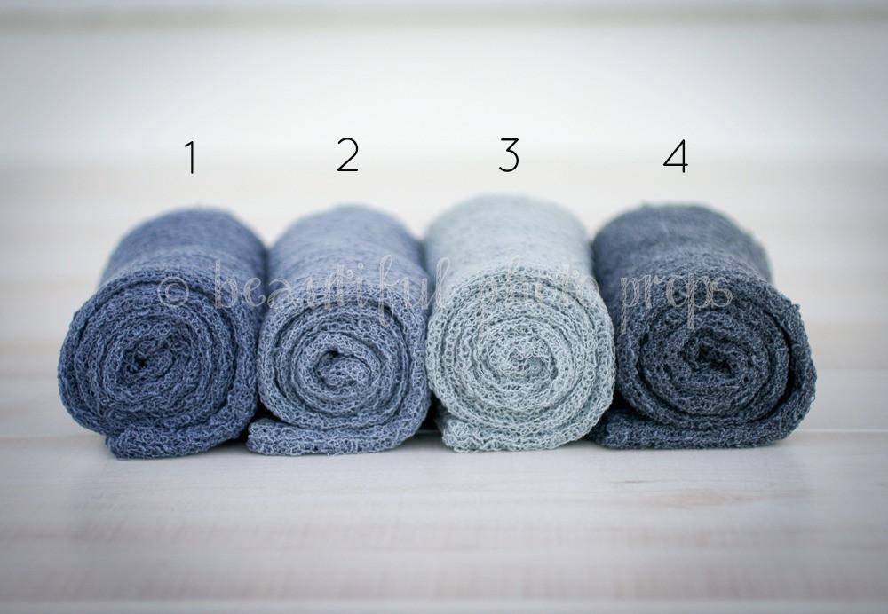 Stretch Knit Wraps Gray Tones - Beautiful Photo Props