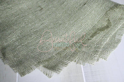 Sage Green Burlap Blanket Photography Prop - Beautiful Photo Props