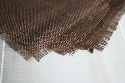 Dark Brown Burlap Blanket Photography Prop - Beautiful Photo Props