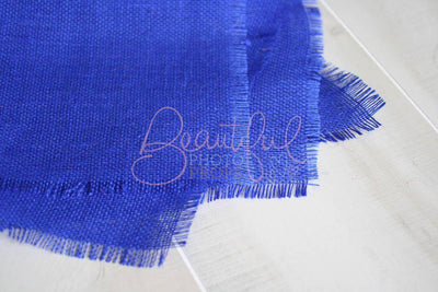 Cobalt Blue Burlap Blanket Photography Prop - Beautiful Photo Props