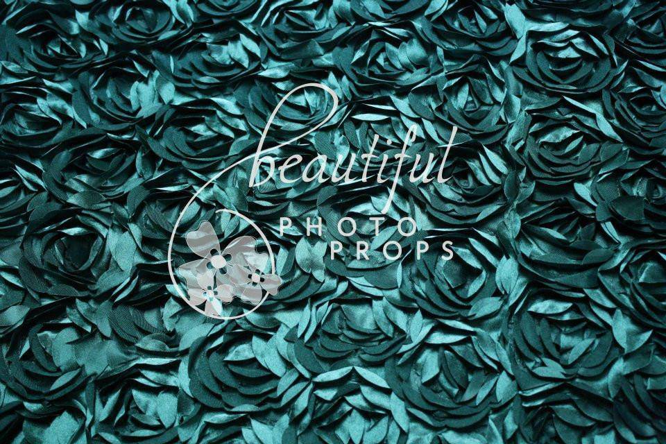 Teal Posing Fabric Backdrop - Beautiful Photo Props