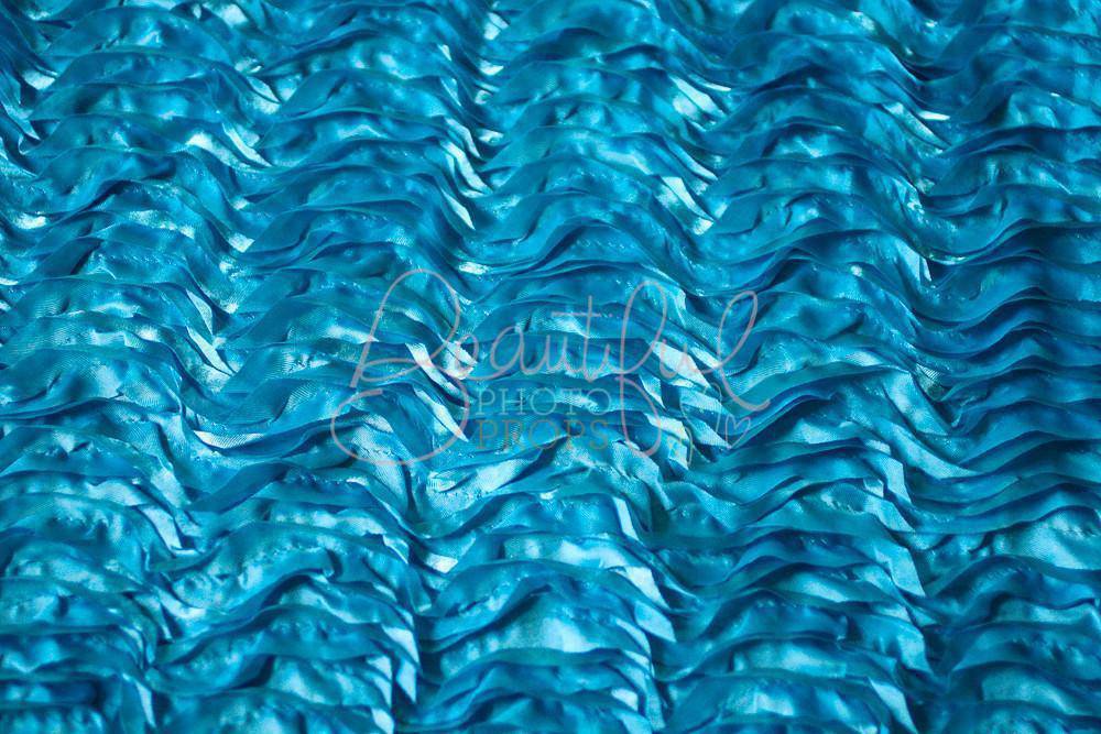Turquoise Blue Posing Fabric Backdrop - Beautiful Photo Props