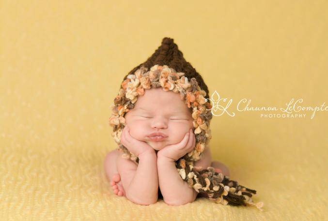 Bonnet Hat in Brown Beige Tan - Beautiful Photo Props