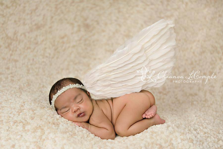 White Feather Puff Angel Wings Newborn Baby Toddler Photo Prop - Beautiful Photo Props