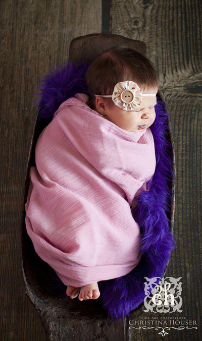 Pink Gauze Newborn Baby Wrap - Beautiful Photo Props