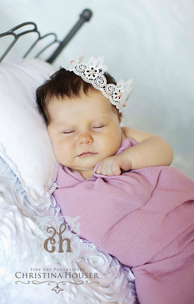 Pink Gauze Newborn Baby Wrap - Beautiful Photo Props