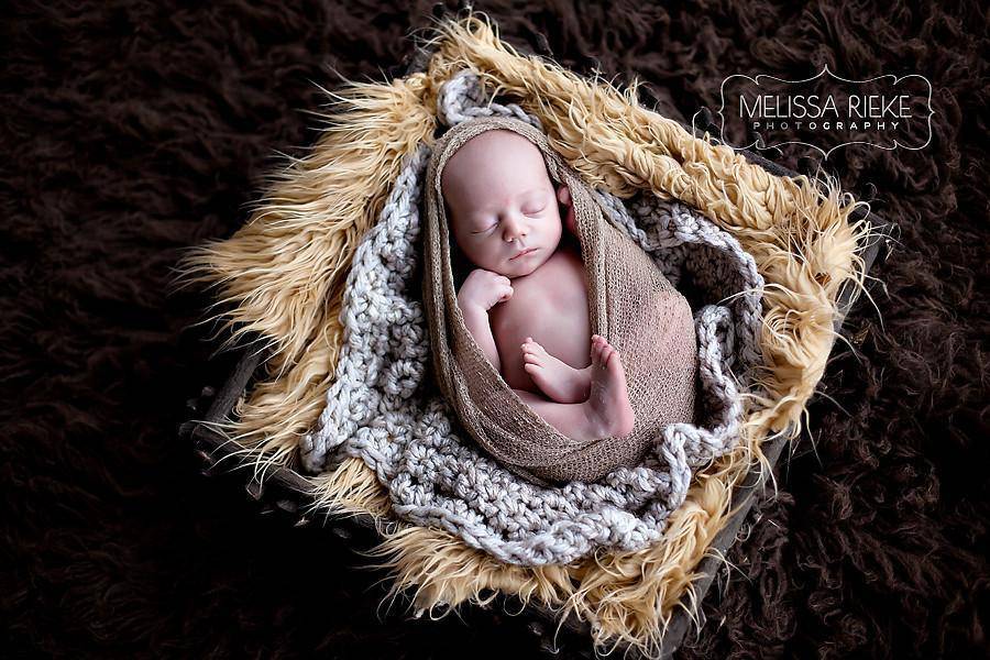 Oatmeal Beige Baby Blanket - Beautiful Photo Props