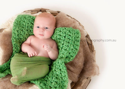 Baby Blanket Green Tones - You Choose Color - Beautiful Photo Props