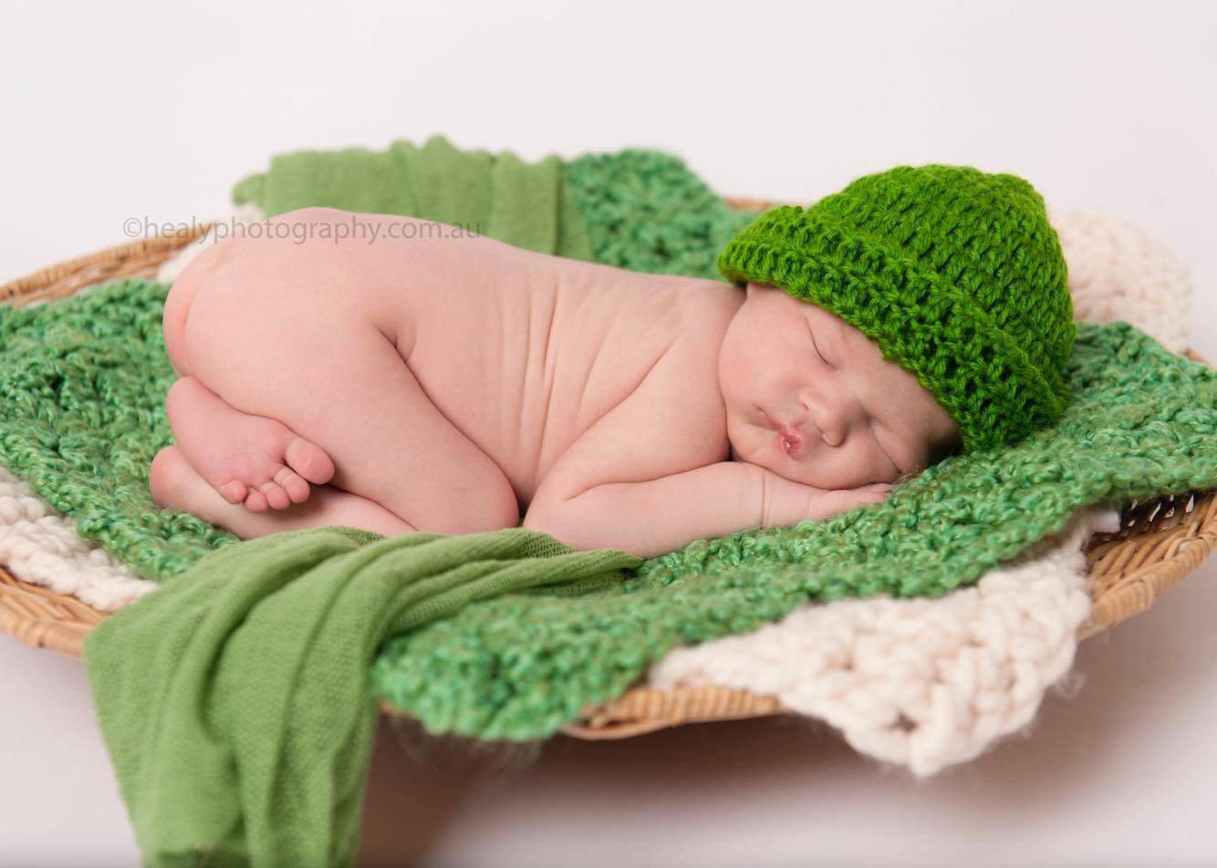 Baby Blanket Green Tones - You Choose Color - Beautiful Photo Props