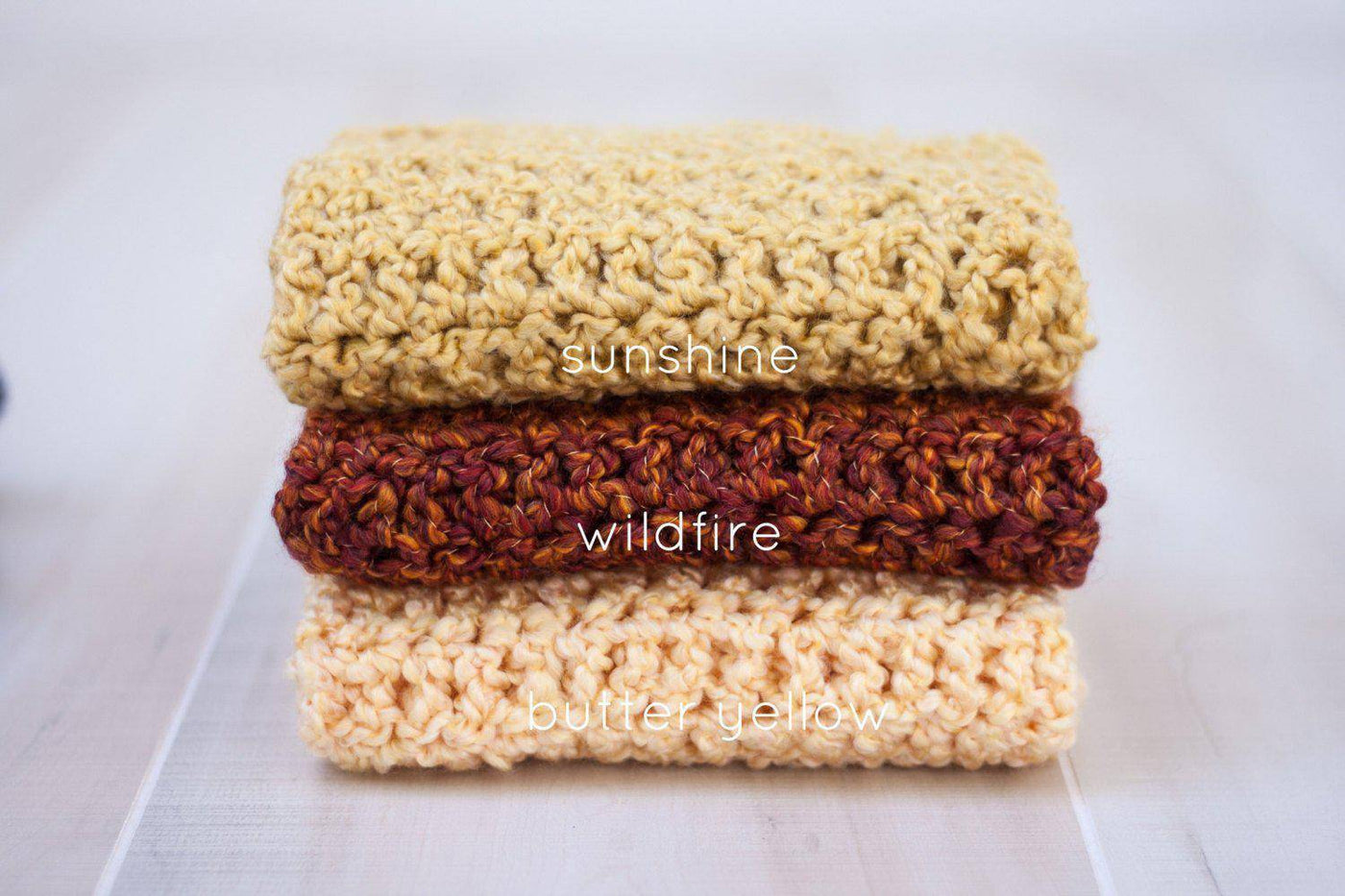 Baby Blanket Yellow Tones - You Choose Color - Beautiful Photo Props