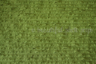 Ruffle Stretch Knit Wrap in Olive Green - Beautiful Photo Props