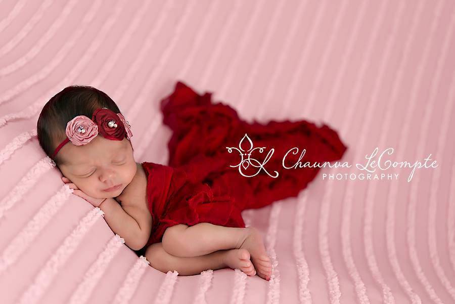 Ruffle Stretch Knit Wrap in Red - Beautiful Photo Props