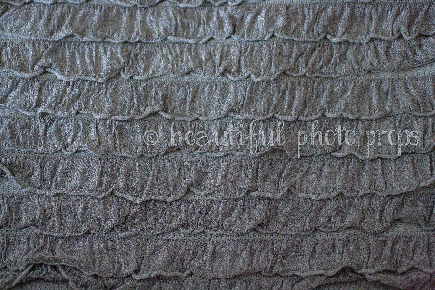 Ruffle Stretch Knit Wrap in Dark Gray - Beautiful Photo Props