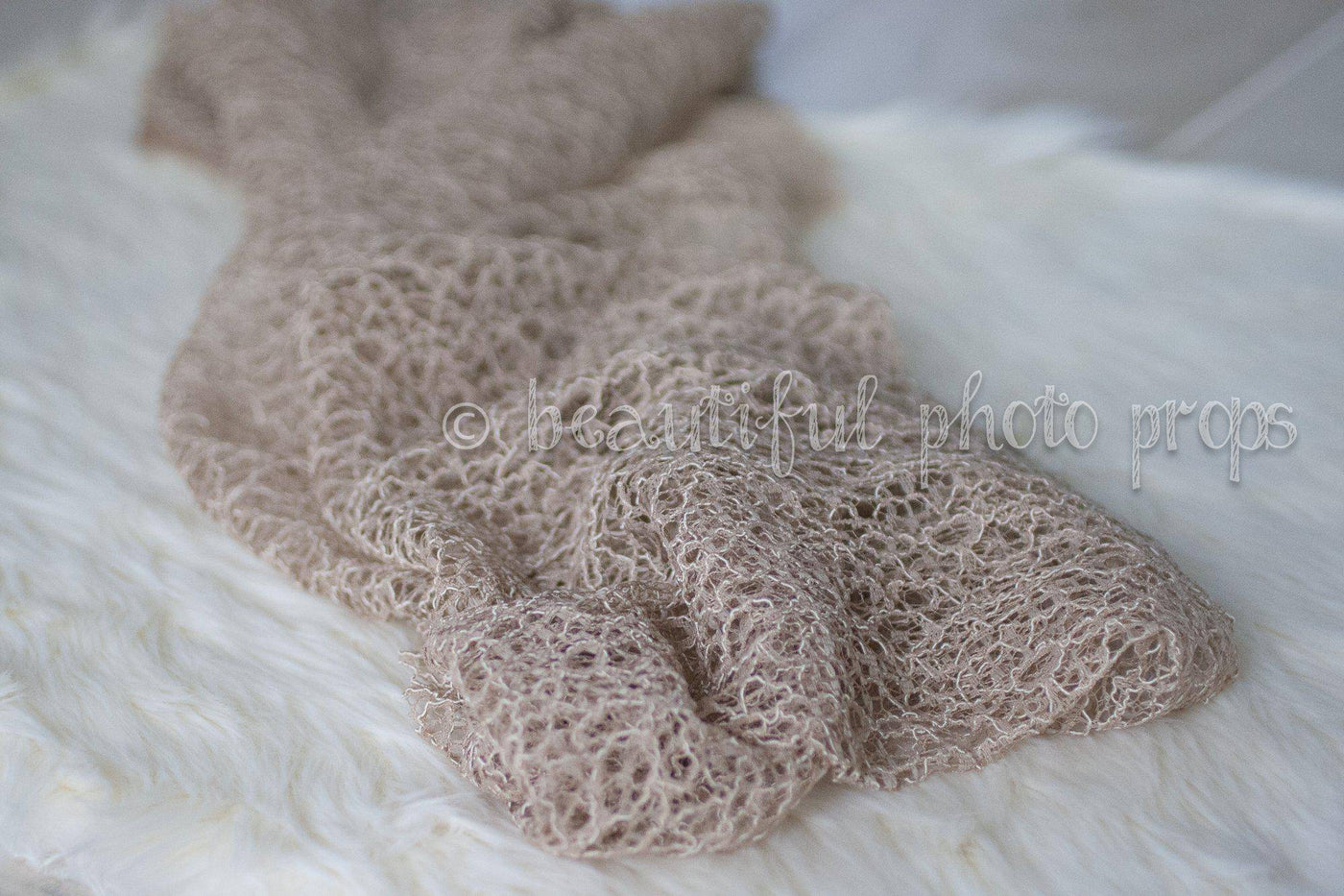Fabric Lace Wrap in Beige - Beautiful Photo Props