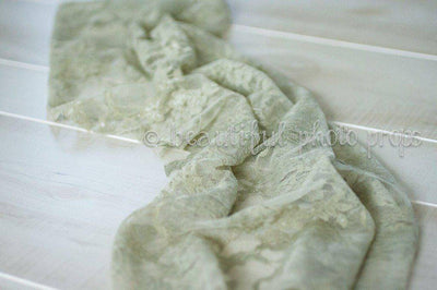 Stretch Lace Wrap in Fern Green - Beautiful Photo Props