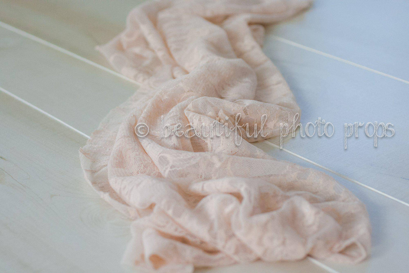Stretch Lace Wrap Cream Tones Newborn Photography Prop Baby - Beautiful Photo Props